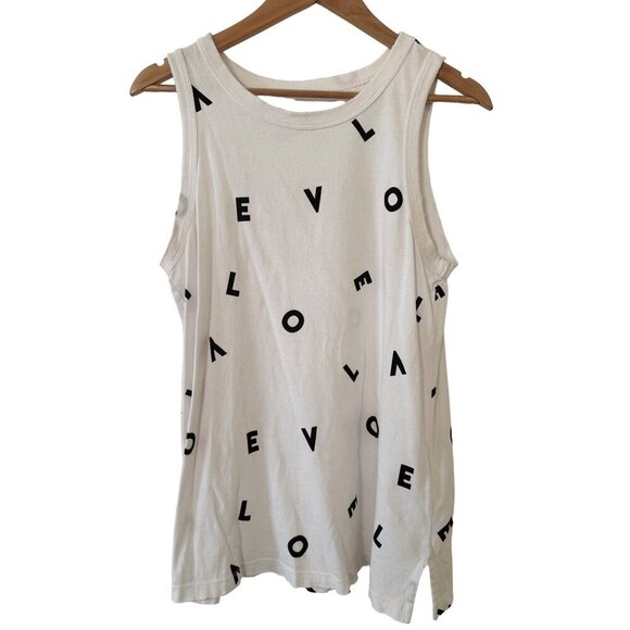 Current/Elliott White Love Letter The Muscle Tee Tank Size 2, M - Picture 1 of 16